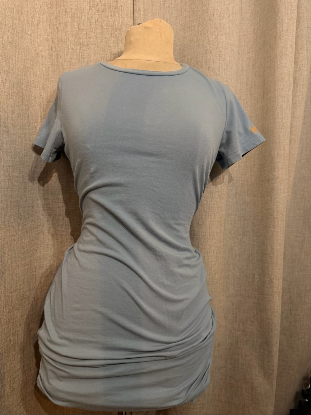 Michael Kors Light Blue Short Sleeve Midi Tee Dress